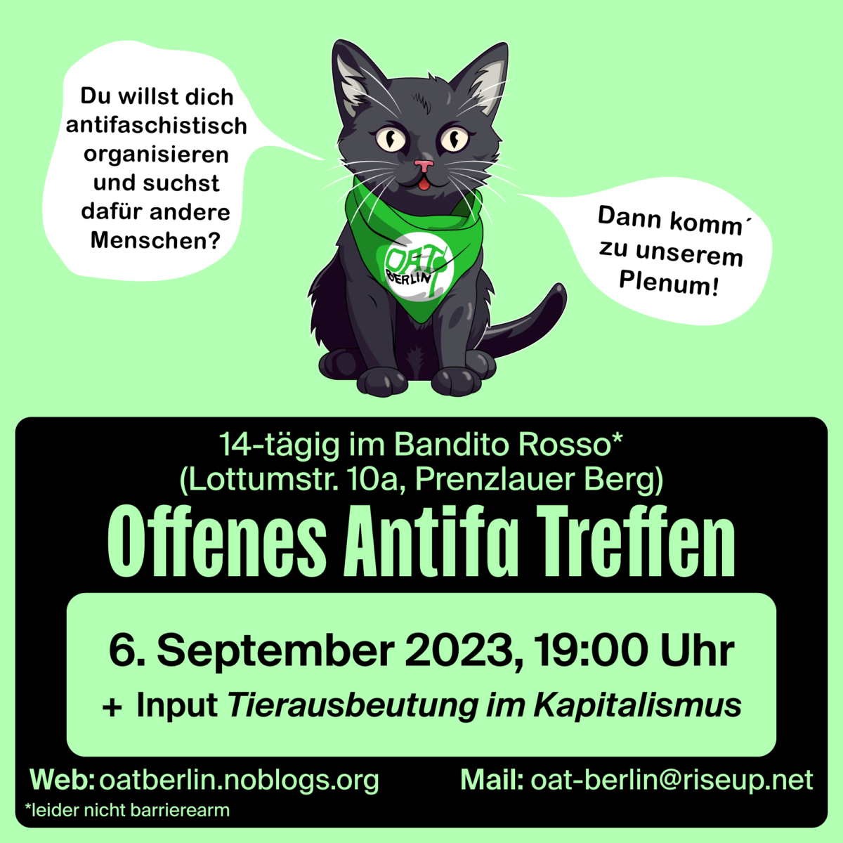 Offenes Antifa Treffen Berlin am 6. September 2023 um 19 Uhr